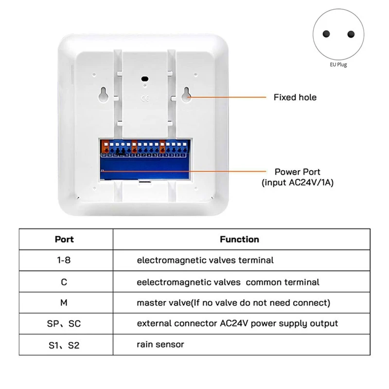 Tuya Wifi Aspersoare Controler Inteligent de Irigare Timer 8 Zone de Udare Automată Dispozitiv de Caracterul Conștient se Potrivesc Pentru Alexa UE Plug4