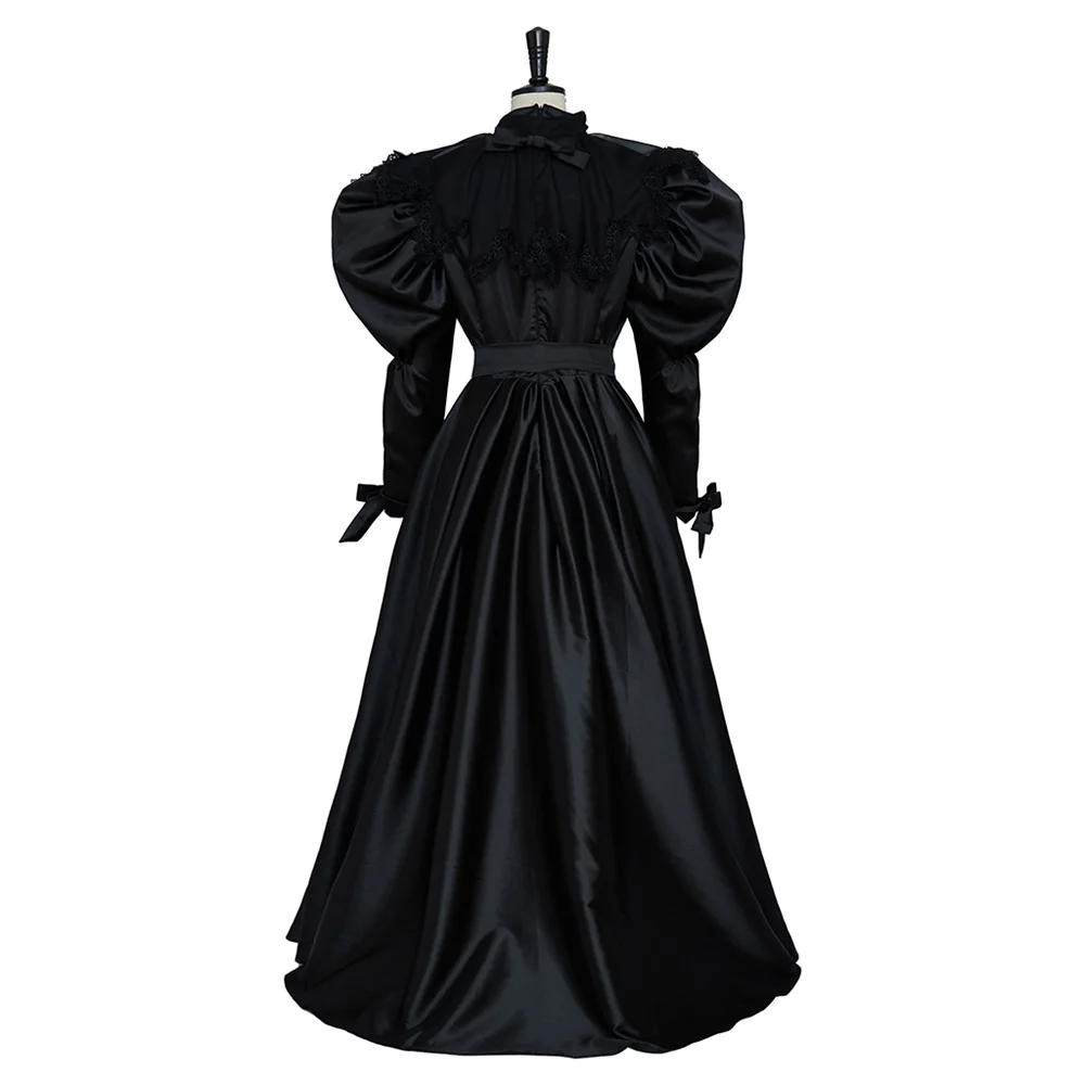 Victorian Medieval Rochie Renașterii Negru de Doliu Haine Femei Cosplay Costum de Halloween Bal Printesa Rochie Plus Dimensiune 3XL4