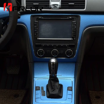 Auto Interior, Panou de Control Central Fibra de Carbon Autocolante Și Decalcomanii de styling Auto Pentru VW Volkswagen Passat B7 2012-14 Accesorii