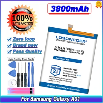 LOSONCOER 3800mAh QL1695 Baterie Pentru Samsung Galaxy A01