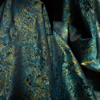 Tesatura Wide155cmx50cm Albastru, Verde, Aur Jacquard Textura De Epocă Stil Chinezesc Diy Cheongsam Fata De Cal Fusta Creative Strat De Primăvară