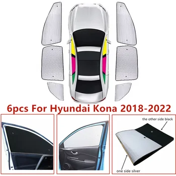 6pcs/set Windows Parasolar Anti-UV, Parasolar Parasolarul se Potrivesc Pentru Hyundai Kona 2018 2019 2020 2021 2022