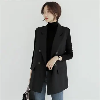 Primavara-Vara Dublu Rânduri Costum Vesta Femei Culori Solide Fără Mâneci Coreean Vesta Streetwear Domnisoare De Afaceri Designer Sacou Haina