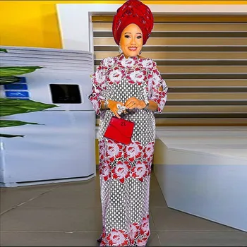 2023 Femei Nou Design African Perla De Înaltă Calitate, Brodate Cu Diamante, Plus Dimensiune Dashiki Rochie Lunga Pentru Doamna Îmbrăcăminte Halat Rochia