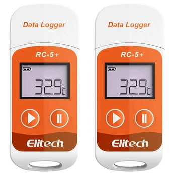 2X Elitech RC-5+ PDF USB Temperatura Logger de Date Reutilizabile Recorder 32000 de Puncte Pentru Refrigerare, de Transport Lanț de Frig
