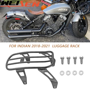 Pentru Indian 2020-2023 Scout Bobber Douăzeci De Motociclete Accesorii Negru Lucios Tub De Oțel Unul Solo Spate Portbagaj