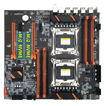 X99 Dual CPU Placa de baza+2XE5 2630 V3 CPU+Cablu SATA+Diafragma+pasta Termică LGA 2011 8XDDR4 Slot Suport 2011 V3 CPU