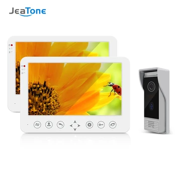 Jeatone 10 Inch Usa Video Interfon, Video Interfon Pentru Acasă De Securitate Kit Rezistent La Apa Panoul De Apel