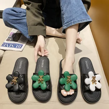 Flori drăguț, Sandale și Papuci Femei Purta Joker Brioșă cu Platforma pentru Femei de Moda Plajă Pantofi În Pantofi de Vara pentru Femei Sandalias