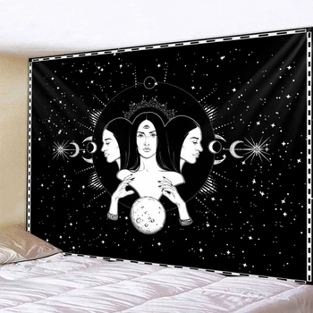 Carte de Tarot divinație decor acasă vrăjitorie tapiserie mandala decor de perete hippie bohemia decorative tapiserie