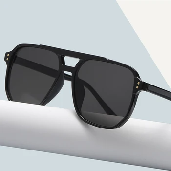 Moda Dublu Poduri ochelari de Soare pentru Femei Brand Designer la Modă GM Mare Cadru ochelari de Soare Vintage Square Bărbați ochelari de Soare Blând