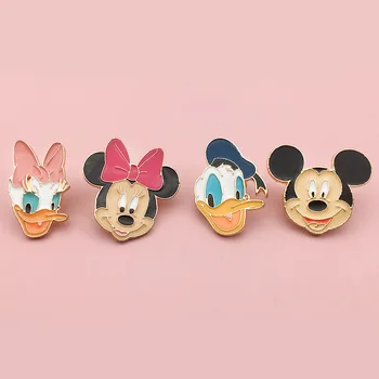 Disney Mickey Mouse Brosa Donald Duck Insigna De Desene Animate Email Pin Bijuterii Drăguț Haine Pălărie Accesorii Decorative Cadouri Bijuterii