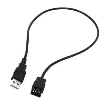 USB pentru a 4-Pin Laptop Fan-Cablu de Alimentare USB la 4Pin 3Pin Fan Cordonul de Alimentare - 30cm, 50cm 100cm PVC Linie