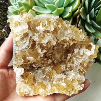 Pietre naturale Calcit Galben Prime Real Minerale Cameră Decor Cristale Clare Cluster fengshui Chakra Meditație Spirituală Reiki