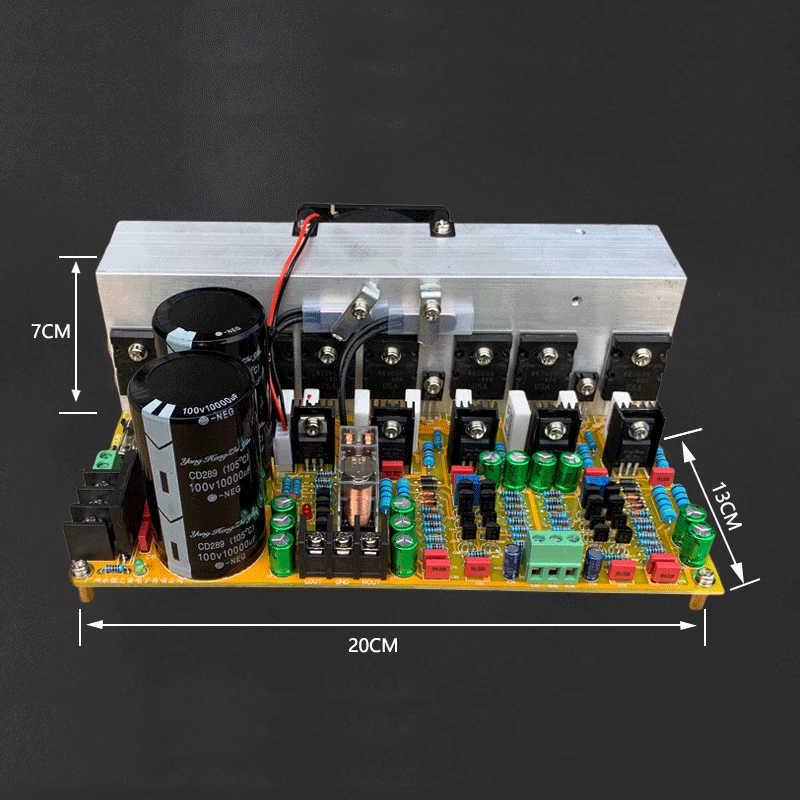 300w * 2 Stereo 2 canale Amplificator de Putere de Bord Toshiba Tranzistor 5200 1943 Mare Putere HIFI Clasa AB Amplificator Audio5