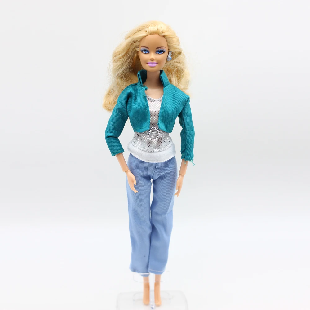 5sets haine Pentru 1/6 Barbie Papusa Pantaloni de Moda Tinuta Bluza Pantaloni Haine eg0185