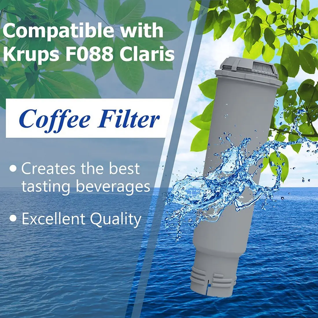 8 BUC Mașină de Espresso Filtru de Apă pentru Krups Claris F088 Aqua Sistem de Filtrare,pentru Siemens,Bosch,Nivona,Gaggenau,AEG,Neff5