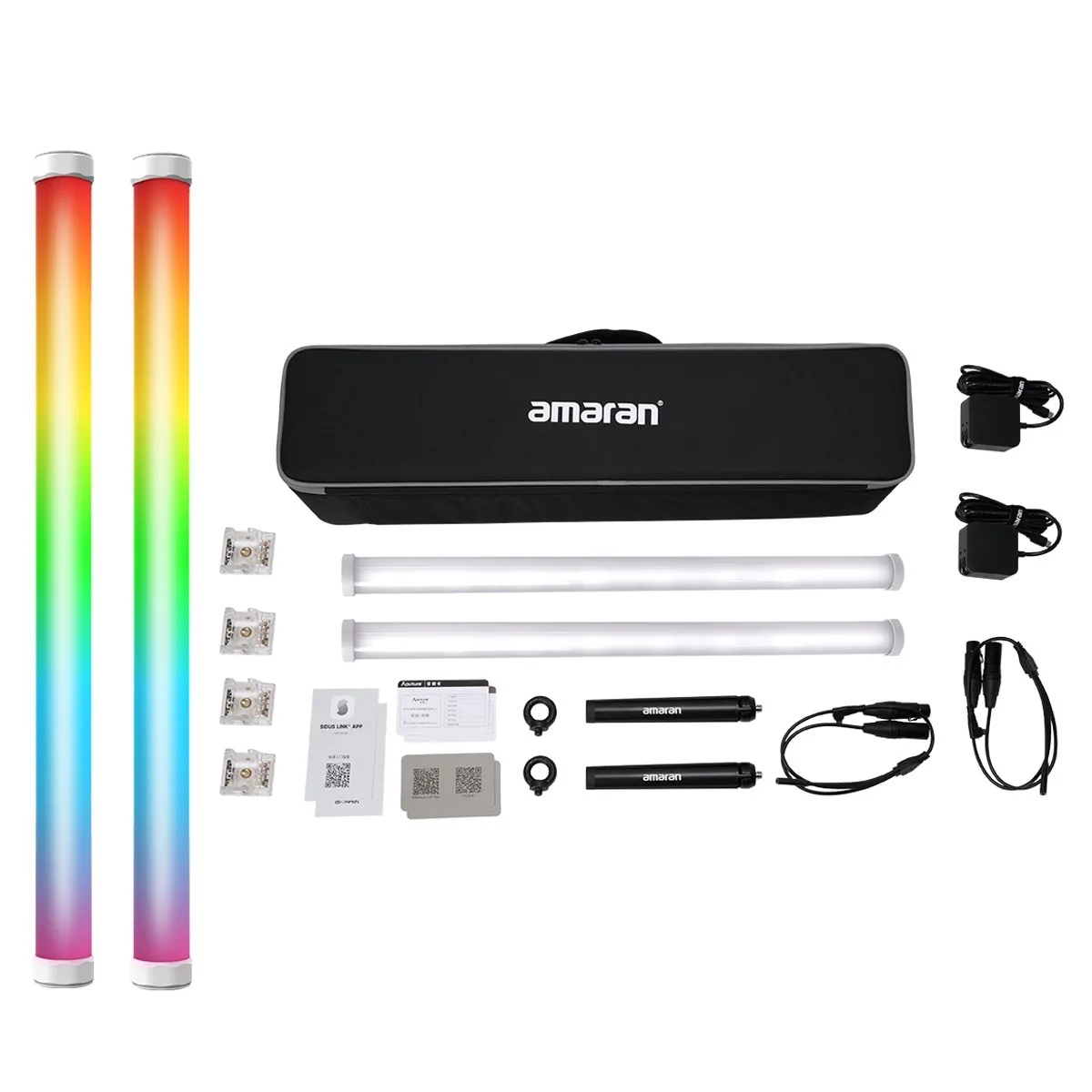 Aputure Amaran PT2c 2-Kit de Lumina RGB LED Tub Lumina,CCT 2700K to10000K Video Portabile Lumina Bagheta pentru Fotografie de Studio5