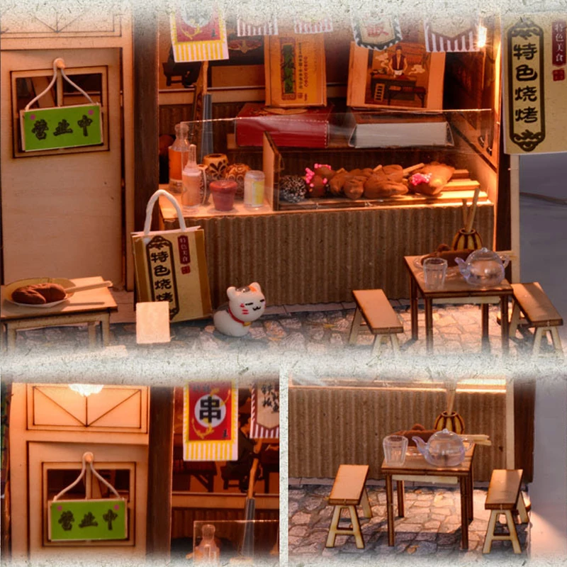 Cutebee Casa Mobilier Casa Papusa in Miniatura Păpuși DIY Casa in Miniatura Camera de Jucarii pentru Copii de Arhitectură Populară Chineză5