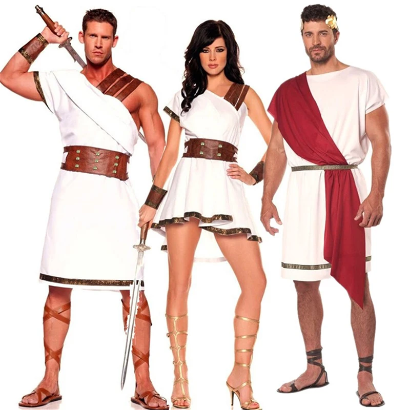 Grec Antic Roman Costum De Gladiator Barbati Adulti Halloween, Carnaval, Petrecere Zeita Greaca Cosplay Roman Soldat Rochie Fancy5