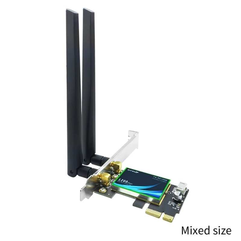 H4GA PCIE placa WIFI 1200Mbps Adaptor Wireless Bluetooth-compatible4.0 PCI-E5