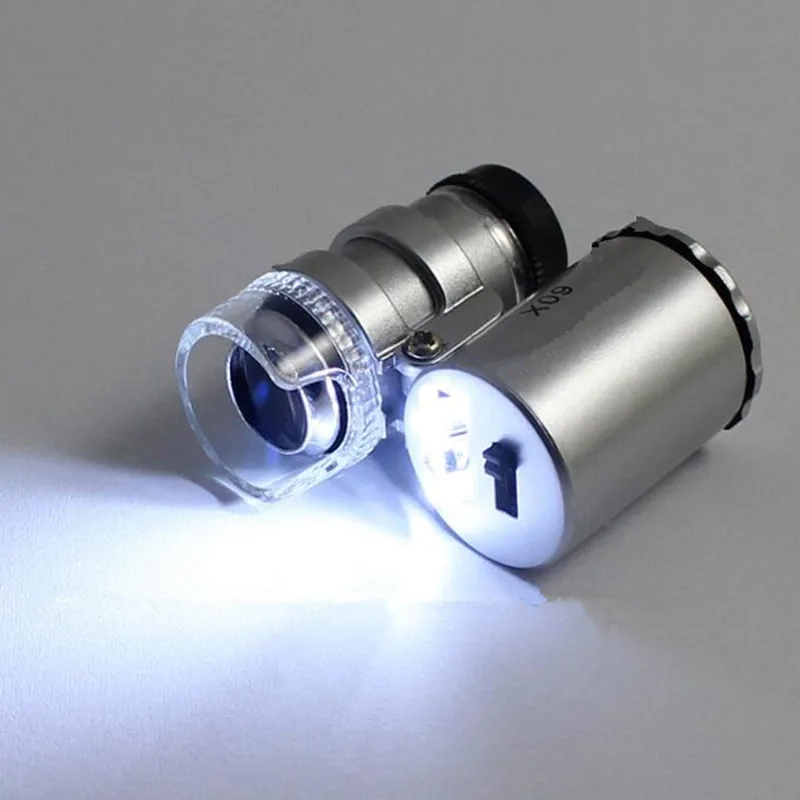 Lupa Portabile Microscop Portabil Cu Lumina De Bijuterii Cu Diamante De Identificare Antic, Timbre Antichități5