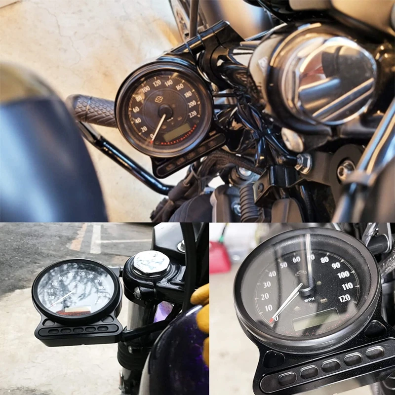 Motocicleta Accesoriu Vitezometru Relocare Suport Acoperi Partea de Montare Instrument de Locuințe Pentru Harley Sportster 883 883 XL12005