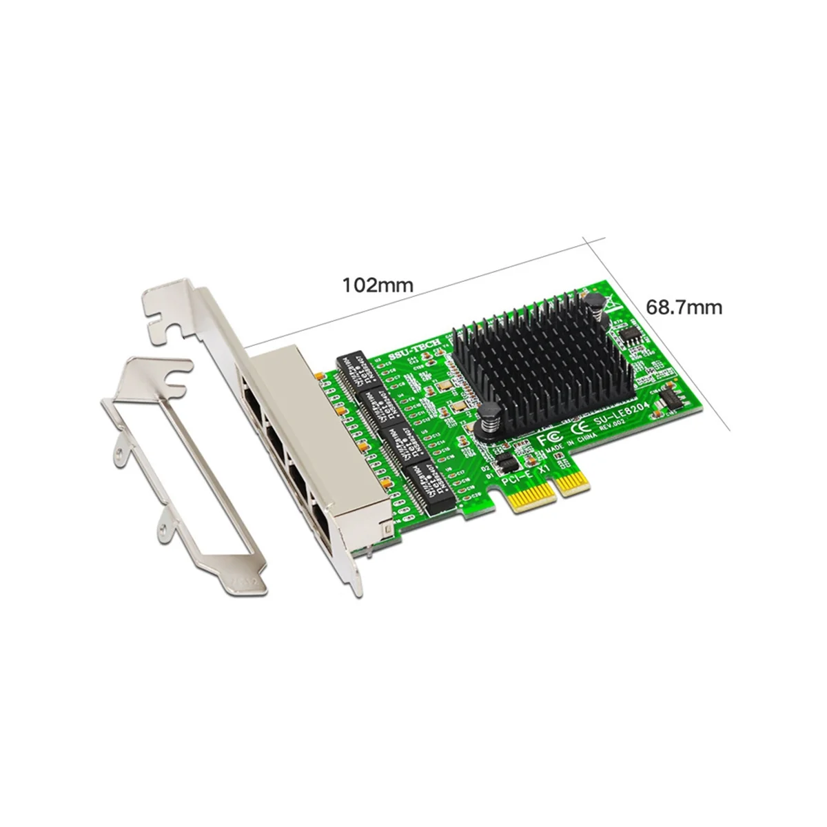 Pci-E X1 placa de Retea Gigabit Pci-Express cu 4 Porturi Ethernet placa de Retea RTL8111H Ethernet Lan Card5
