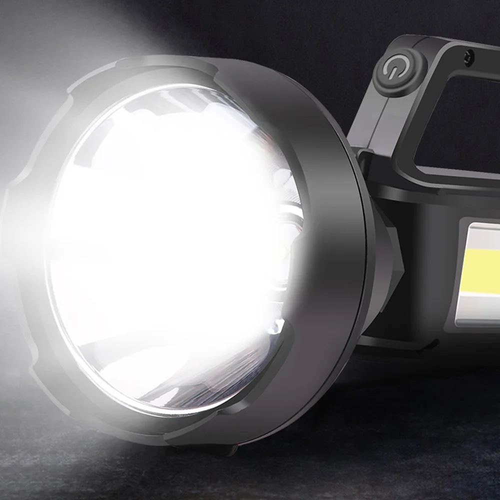 Puternic Lanterna LED-uri Portabile XHP50.2 USB Reîncărcabilă Lanterna Proiector rezistent la apa lumina Reflectoarelor cu Bază de Pescuit Lumina Lanternei5