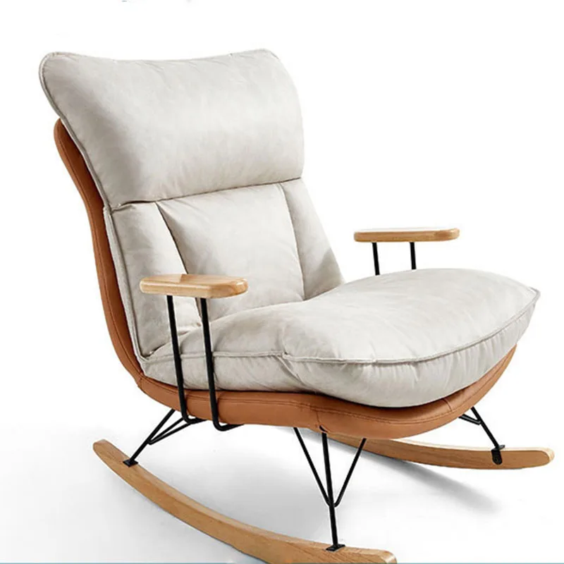 Relaxați-Vă Balansoar Scaune De Lounge Nordic Minimalist, Podea, Scaune Adulți Designer Alb Poltronas Para Sala Mobilier Camera De Zi5