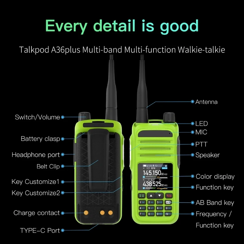 Walkie Talkie Reîncărcabilă, Ușor de Utilizat Intervale Lungi Walky Vorbesc pentru Adult Handheld Două Fel de Radio Display Color5