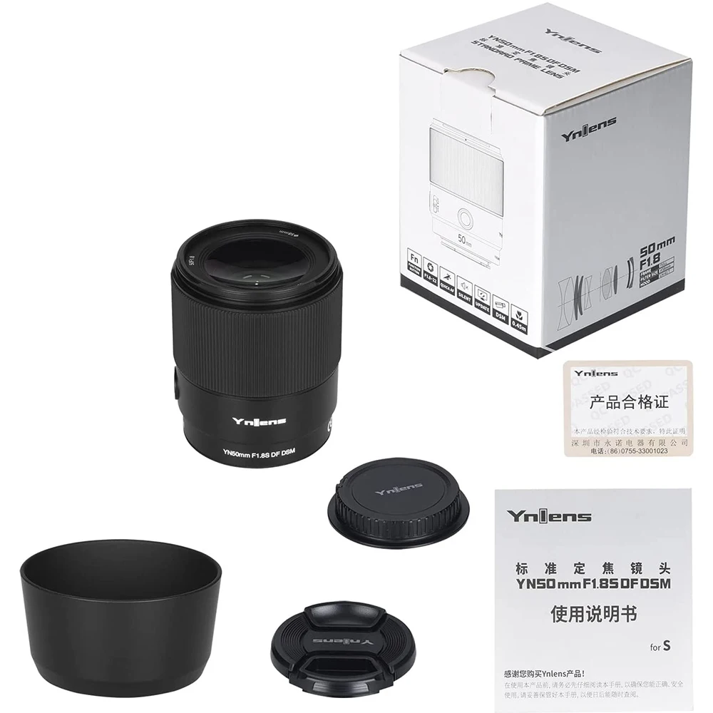 YONGNUO YN50mm f1.8 50mm Deschidere Mare Auto Focus Full Frame Obiectiv pentru Sony E Mount Camera Lente A6300 A6500 A7 A9 A7III5