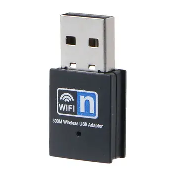 Adaptor USB WiFi 2.4 G Mini Wi-fi Card Wireless 300Mbps Usb Dongle Wlan Receptor de Mare Viteză de până la 300Mbps