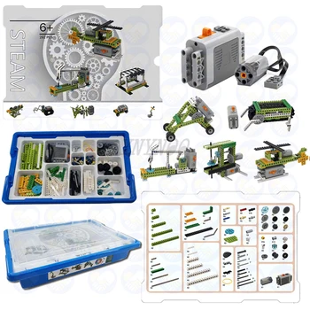 NOI 292Pcs/Set WeDo Robotică Construcții de Învățare sală de Clasă 9686 9580 Blocuri Kit Cutie STEM Jucarii Educative