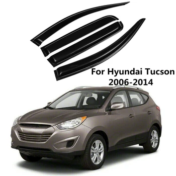Masina Acrilice Geam Deflector Parasolar Ploaie Garda De Acoperire Subțire De Turnare Trim Tent Adăpost Pentru Hyundai Tucson 2006-2014