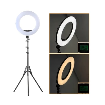 Yidoblo FE-480II Studio Inel de Lumina 480 Video cu LED-uri de Lumină Lampă LCD Fotografice de Iluminat + Lumina în Picioare (max Extensia 200cm)