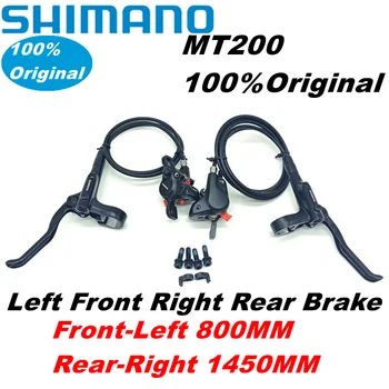 Shimano MT200 Hidraulice de Frână MTB Mountain Bike Disc Frana Set BL-MT200 BR-MT200 Stânga Față 800mm Dreapta Spate 1450mm