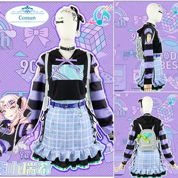Proiect Sekai Etapă Colorate Feat 25:00 La Nightcord Akiyama Mizuki Costum Cosplay Anime Rochii De Crăciun, Halloween Femei