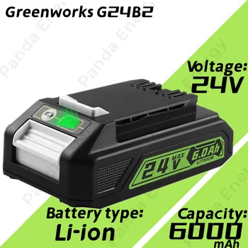 Înlocuirea Greenworks 24V 6.0 Ah Baterie BAG708,29842 Litiu Baterie Compatibil cu 20352 22232 24V Greenworks Instrumente de Baterie