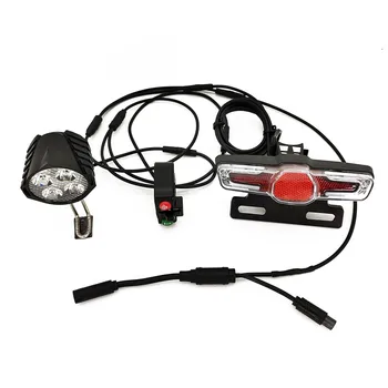 24-60V E-Bike Set de Lumina Fața de Lumină Stop Comutatorului Lămpii de Frână rezistent la apa Cablu Kit Pentru Bafang BBS01 SHD 02 Biciclete Electrice