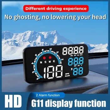 G11 Universal GPS HUD Head Up Display Vitezometrul contorul de parcurs LED Proiector Parbriz cu Depășirea vitezei de Conducere Oboseala Deșteptător