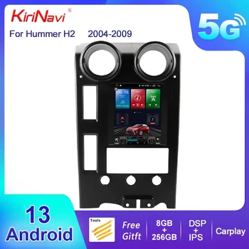 KiriNavi Ecran Vertical Tesla Stil Android 13 Radio Auto Pentru Hummer H2 2004-2009 Auto Navigatie GPS DVD Player Stereo 4G DSP