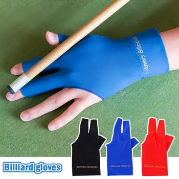 Deschide Deget Moale Neted Portabil Biliard Mănuși Reglabil Pentru Trei Degete Mănuși de Nailon Material Confortabil Anti-alunecare