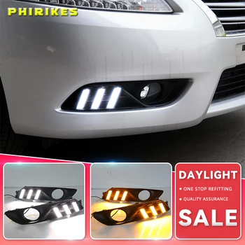 1 set Pentru Nissan Sylphy sentra 2012 2013 2014 2015 LED DRL Daytime Running Light Daylight rezistent la apa, lampă de Semnal