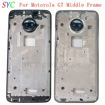 Mijlocul Cadru Centru de Sasiu Capac Carcasa Pentru Motorola Moto G7 Telefon Metal LCD Cadru de Reparare Piese