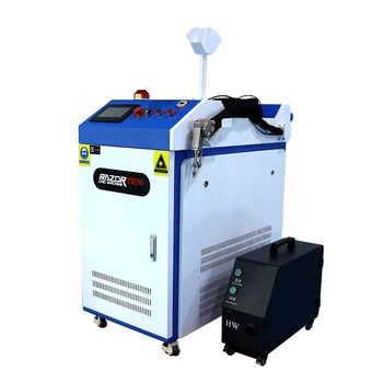 3in1 cu laser mașină de curățat pentru metale curățarea suprafețelor din aluminiu cu laser aparat de sudura Razortek