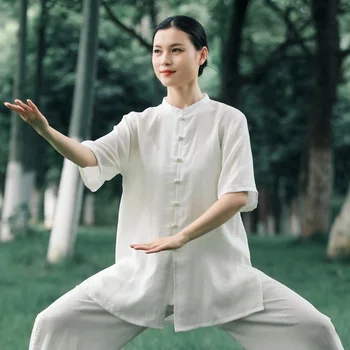 Kun Master Vara Tai Chi Haine Artă Marțială Uniformă Kung Fu Rochie De Wushu Îmbrăcăminte Femei Și Bărbați, Unisex Singur Top 2023 Noi