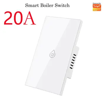 Wifi Incalzitor de Apa Smart Switch Zero Live Wire 20A Touch Panel Timer Telecomanda Wireless Lucra Cu Alexa Google Smart Home