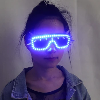 Ochelari cu LED-uri Nit Punk Ochelari Pentru LED-uri Cresc de Lumină Scena de Performanță Costum de Haine