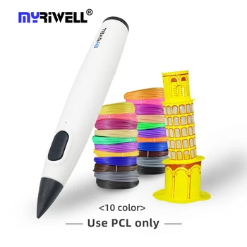 Myriwell Imprimare Stilou Cu 1,75 mm PCL Filamente Ușor Pentru Copii Incepator RP-300B 3D Stilou Desen Cadou